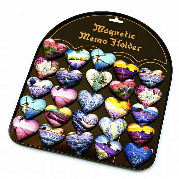 Srdce Levandule Magnety Na Ledničku Sada 25 Ks