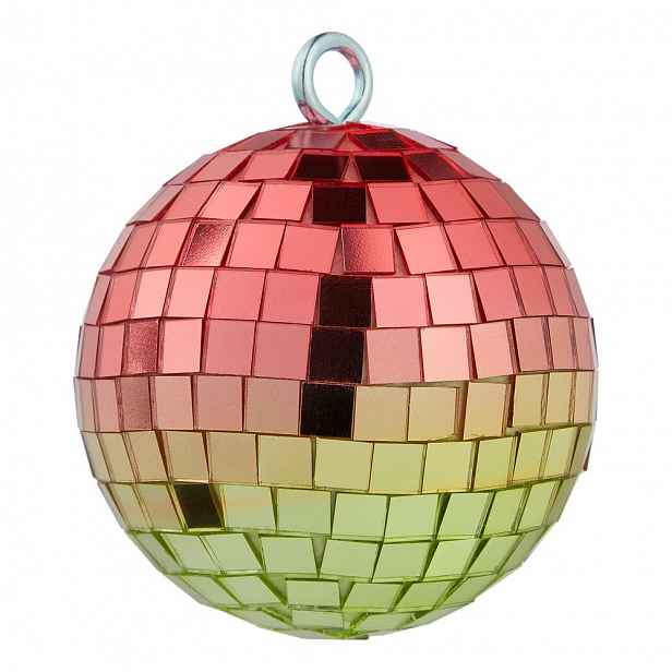 Butlers DISCO Koule 8 cm - růžová/zlatá