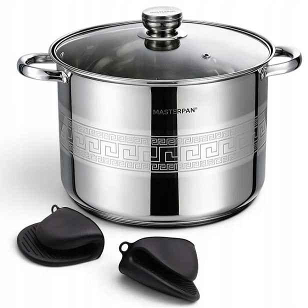 Hrnec Masterpan Silikonové Tlapky Nerezová Ocel Kotlík 30 CM 16,2 L