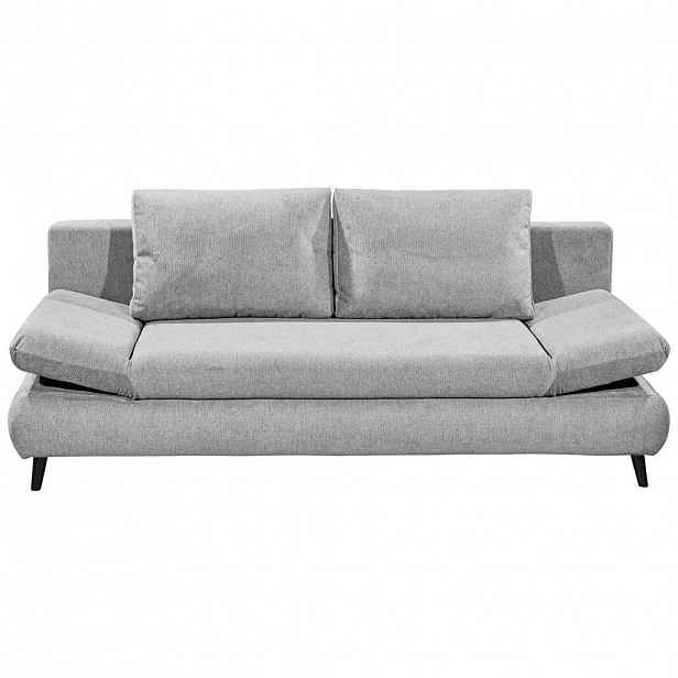 MID.YOU ROZKLÁDACÍ POHOVKA, textil, kompozitní dřevo, světle šedá