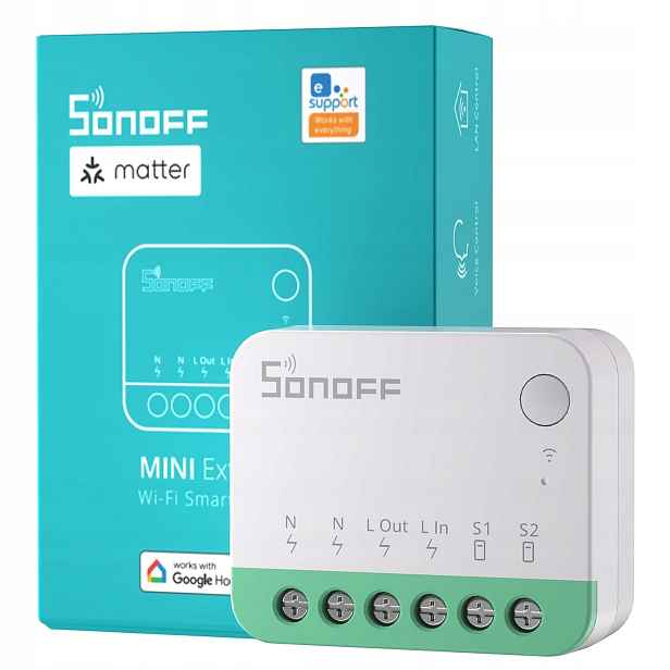 Relé Wifi Matter 10A Mini Modul Smart Switch Diy