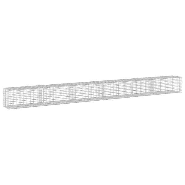 vidaXL Gabion s drátem 3,5 mm a síťkou 5x10 cm 600x50x50 cm