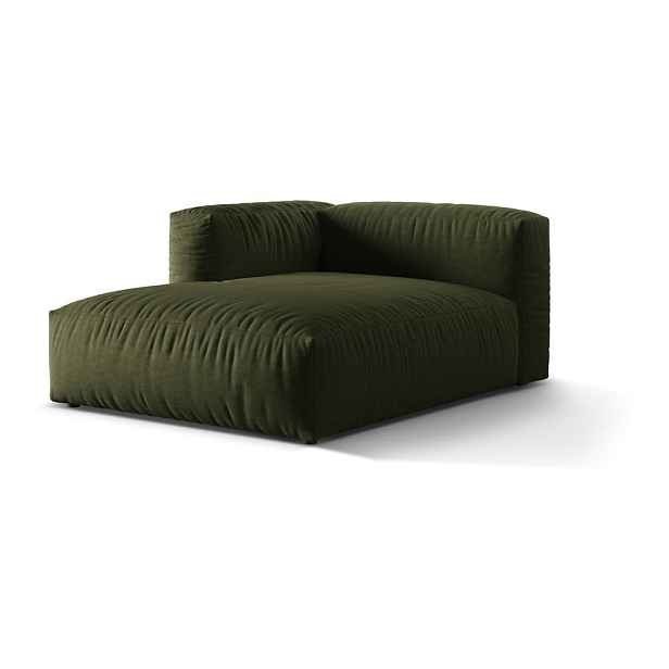 Zelený modul pohovky (levý roh) Martina – Micadoni Home