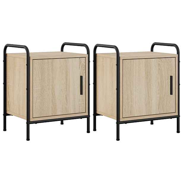 vidaXL Noční skříňka 2 ks Dub sonoma 40 x 30 x 50 cm Kompozitní dřevo