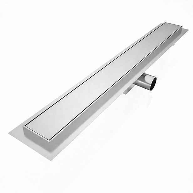 Koer Sprchový žlab 900 mm - Side Drain 900 odtokový sprchový kanálek nerez boční odtok 900 mm - s možností hladkého roštu; nebo pro dlažbu 90 cm