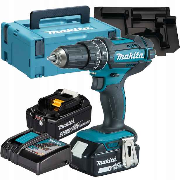 Makita DHP482RFJ Aku Vrtačka 18V Li-ion 3.0Ah 2-RYCHLOSTNÍ