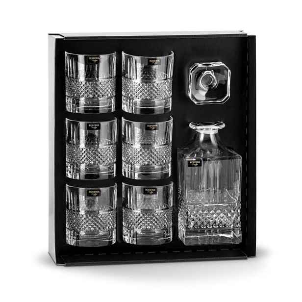 Sada whisky Karafa 6 sklenic Elegante Bohemia