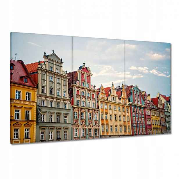 Obrazy 120x80 Fasády Trh ve Vratislavi