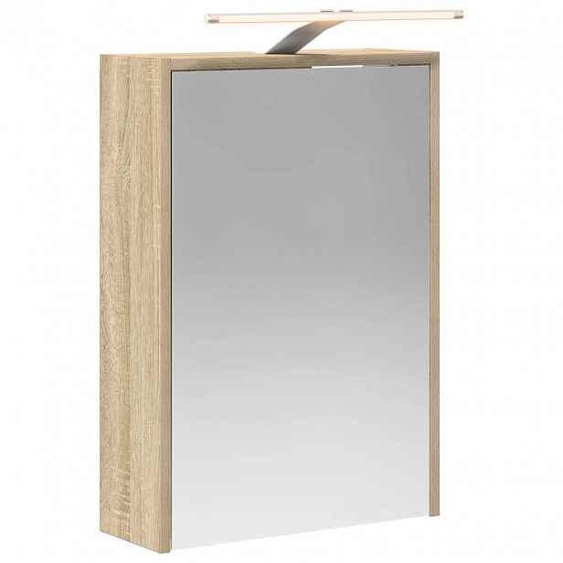 vidaXL Koupelnová zrcadlová skříň Sonoma dub 43 x 16 x 62,5 cm