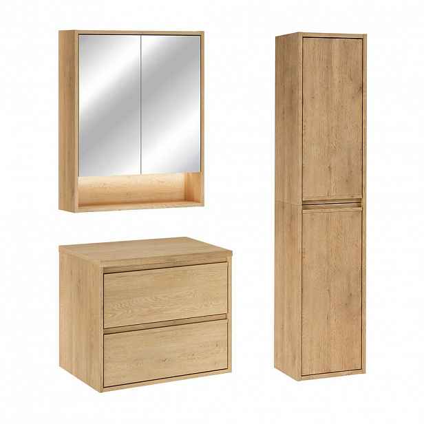 Petits-meubles KOUPELNOVÝ NÁBYTEK 60cm Edmé 2er-Set Dřevo