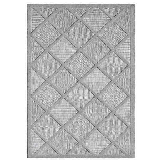 Kusový koberec Mara II grau – na ven i na doma, 160x230, šedá, chodba / předsíň, My Flair