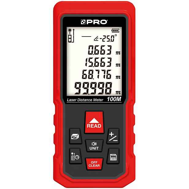 Laserový dálkoměr 100 m pro stativ 1/4“ DL-100X Pro