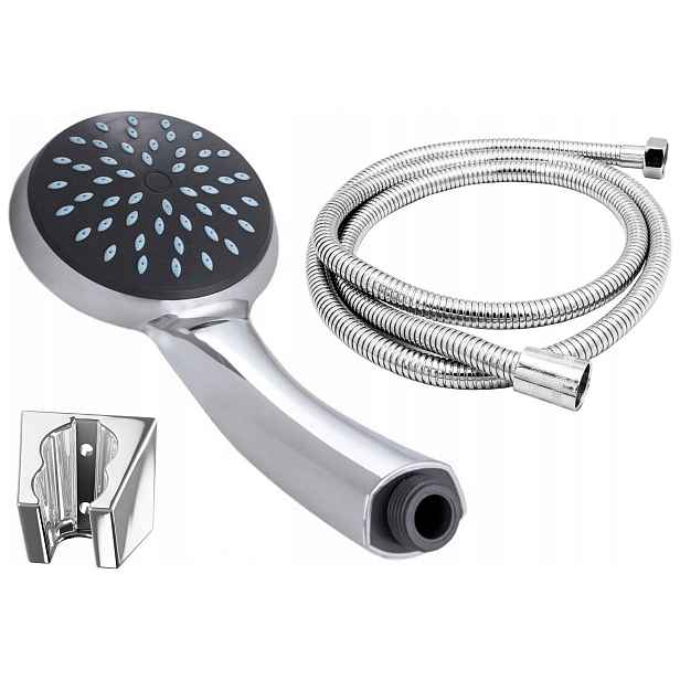 Sprchový Set Hadice Sprchová Hlavice 5-funkcí Držák