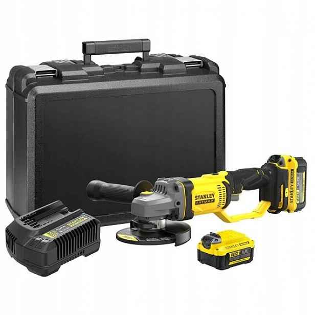 Stanley SFMCG400M2K aku úhlová bruska 125mm, 18V/2*4Ah