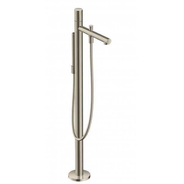 Axor Uno - Vanová baterie do podlahy s příslušenstvím, kartáčovaný nikl 45416820