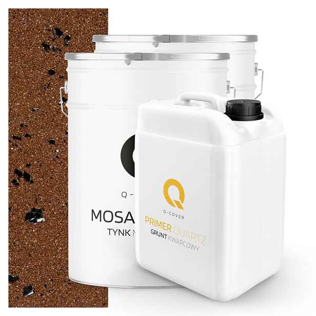 Mozaiková Omítka Hnědá S Černou Mikou M94 Ozdobná 2x 25 Kg Půda 13 m2