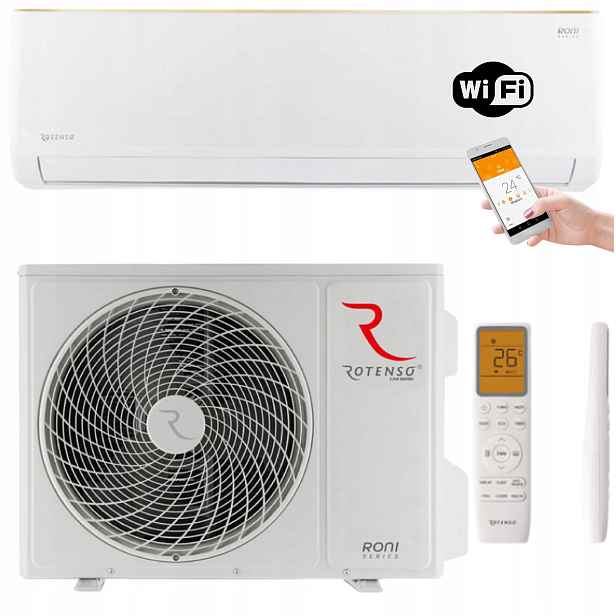 Nástěnná klimatizace Rotenso Roni 3,5kW s funkcí topení a WiFi