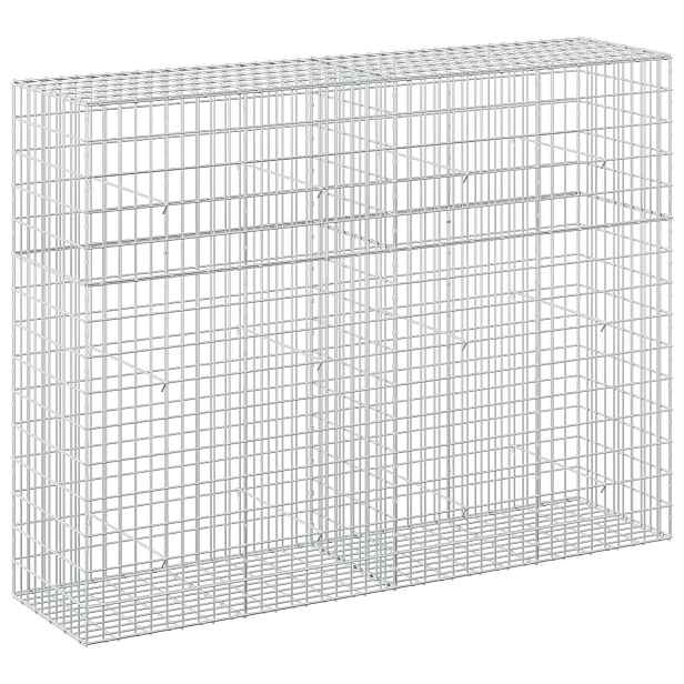 vidaXL Gabion s drátem 3,5 mm a síťkou 5x10 cm 200x50x150 cm