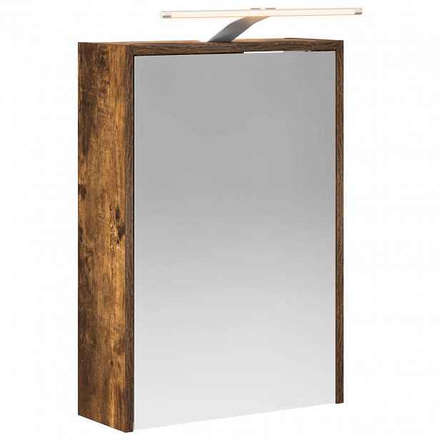 vidaXL Koupelnová zrcadlová skříň Kouřový dub 43 x 16 x 62,5 cm