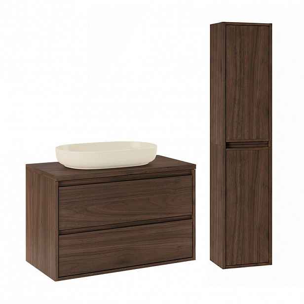 Petits-meubles KOUPELNOVÝ NÁBYTEK 80cm Edmé 2er-Set Dřevo