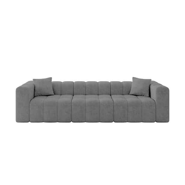 ALTDECOR POHOVKA 3-MÍSTNÁ DONY-3 315x90x71 cm Šedá Velur