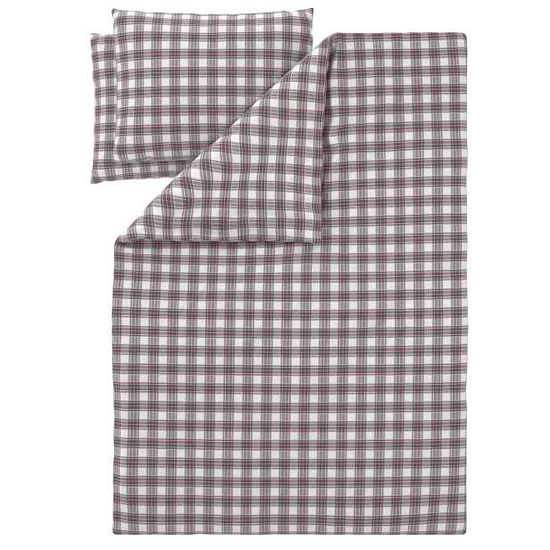 Livarno® Ložní povlečení z jemného flanelu, 200 x 220 cm, 70 x 90 cm (kostka/červená)