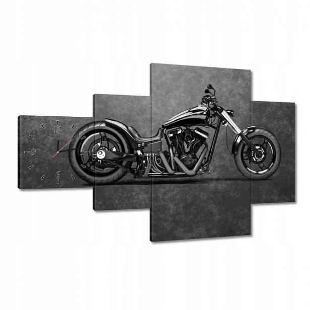 Nástěnné hodiny 130x80 Motor Chopper