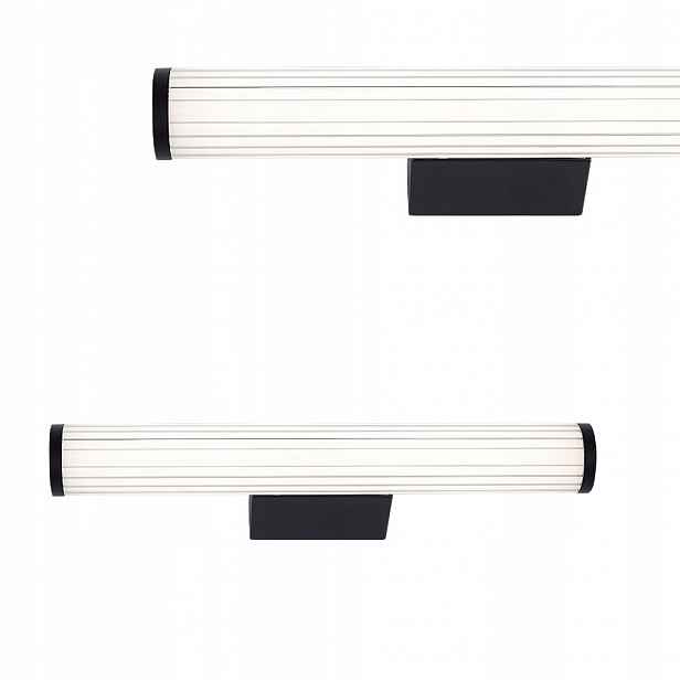 Nástěnné svítidlo Vena 45 cm černé Led podlouhlé 8 W do koupelny IP44 Light Prestige