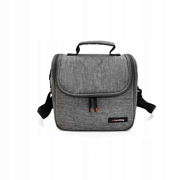 Obědová termotaška LunchBag šedý melír
