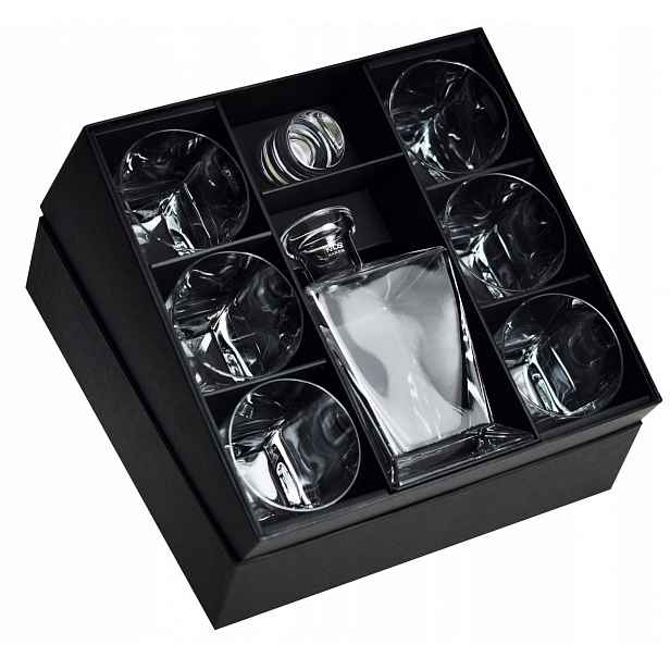 Sada na whisky brandy, karafa, sklenice Krosno Caro 6+1 pro Chlapa