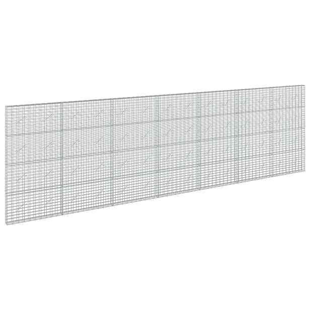 vidaXL Gabion s drátem 3,5 mm a síťkou 5x10 cm 700x10x200 cm