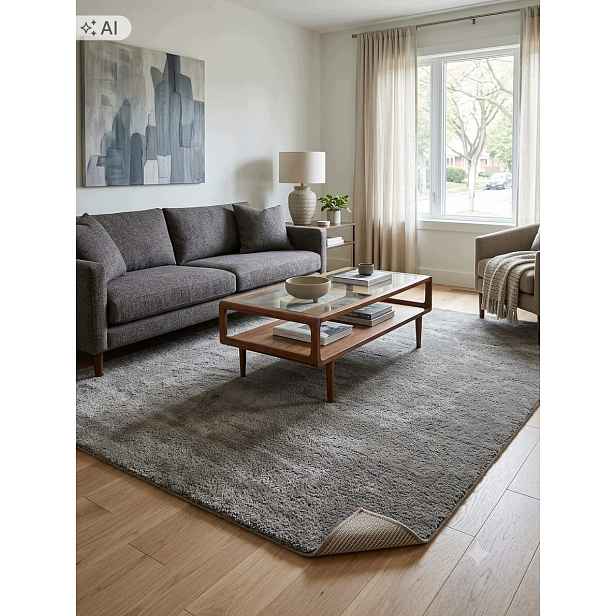 Koberec do obývacího pokoje 160 x 230 cm, vícebarevný, měkký vlas, plyšový