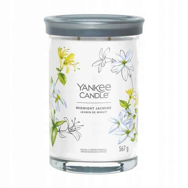 Velký skleněný kelímek na svíčku Signature Midnight Jasmine Yankee Candle