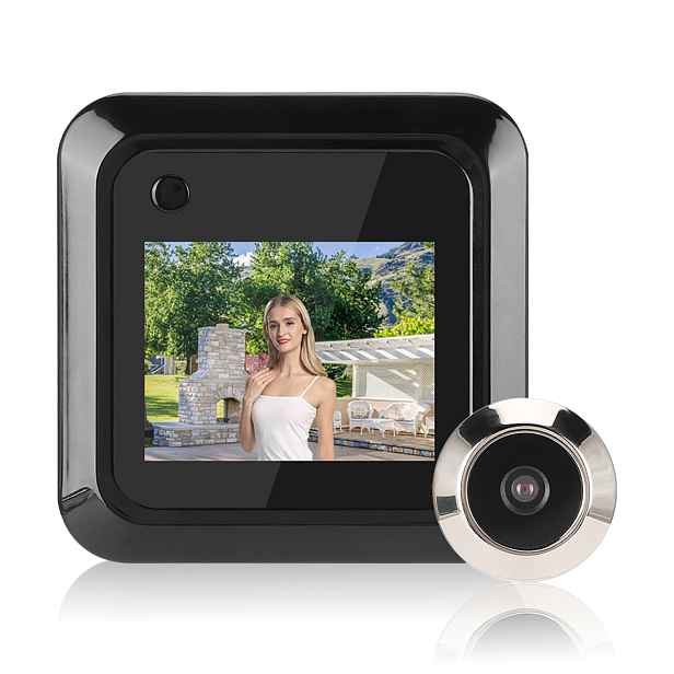 Elektronický Kukátko Kamera Do Dveří LCD 2.4" 0.3MP Fotky Zvonek