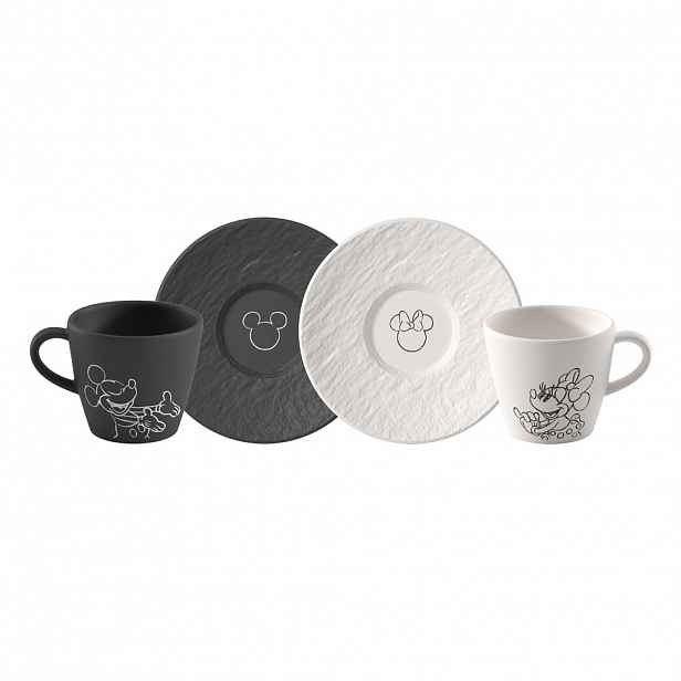 Espresso šálek s podšálkem Manufacture Rock - Mickey Mouse, 4 ks - Villeroy & Boch