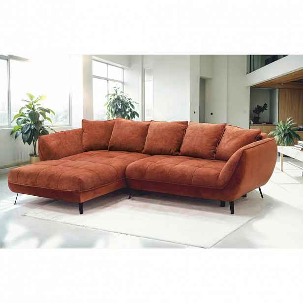 Livetastic ROHOVÁ SEDAČKA, textil, rezavá