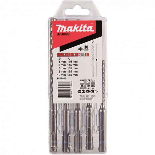 Makita - 5dílná sada vrtáků do zdiva SDS Plus B-58992