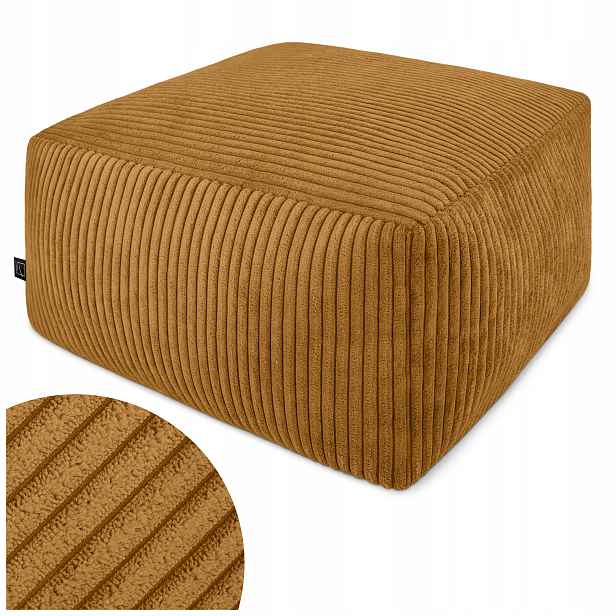 Moderní Taburet Sedák 45 CM Čtvercový Do Obývacího Pokoje Podnožka Měkká