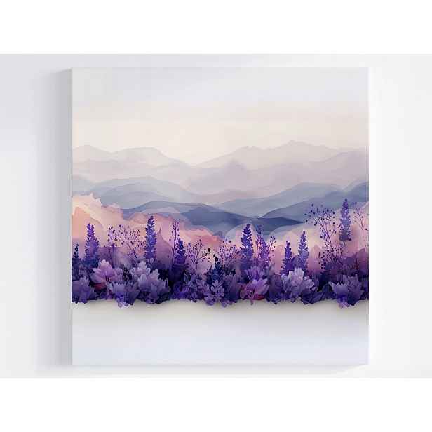 Obraz Na Plátně Obraz Na Plátně Krajina Příroda Hory Louka Rostliny Květy 50x50