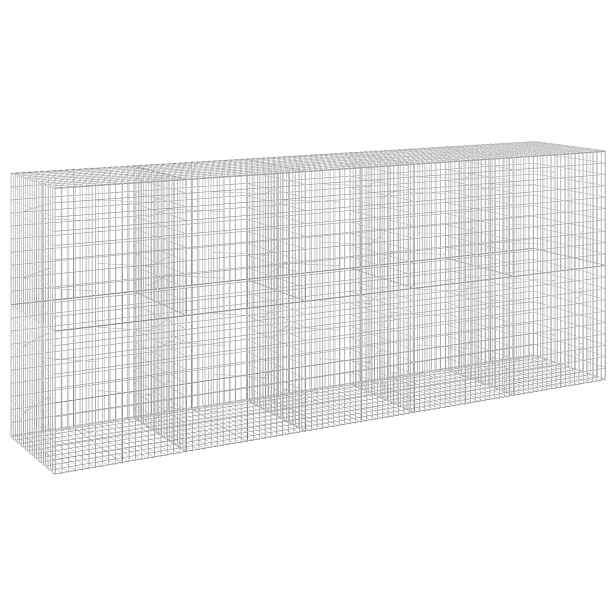 vidaXL Gabion s drátem 3,5 mm a síťkou 5x10 cm 500x100x200 cm