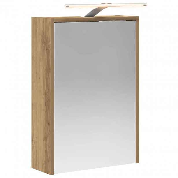 vidaXL Koupelnová zrcadlová skříň Dub artisan 43 x 16 x 62,5 cm