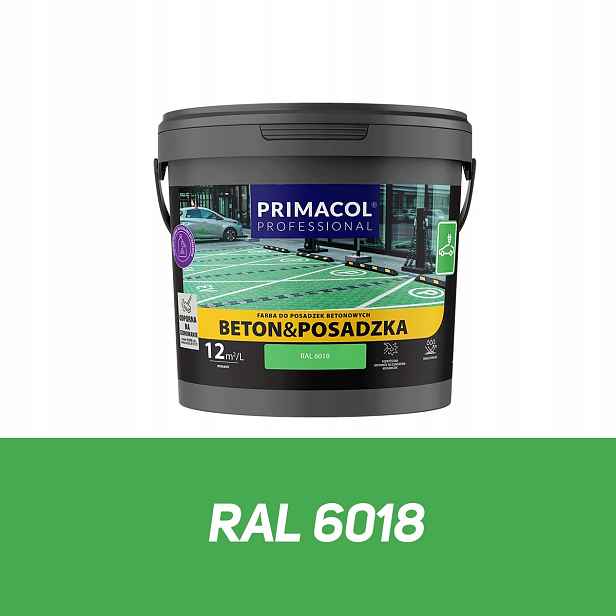Primacol Barva Betonová Podlaha 4,5 L Žlutozelená Ral 6018