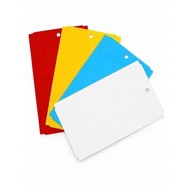 Sada přívěsků 4 barvy pro popis rostlin 163,5x100 mm (100x163,5) 400 ks