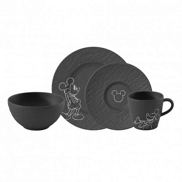 Snídaňová sada Manufacture Rock - Mickey Mouse, 4 ks - Villeroy & Boch