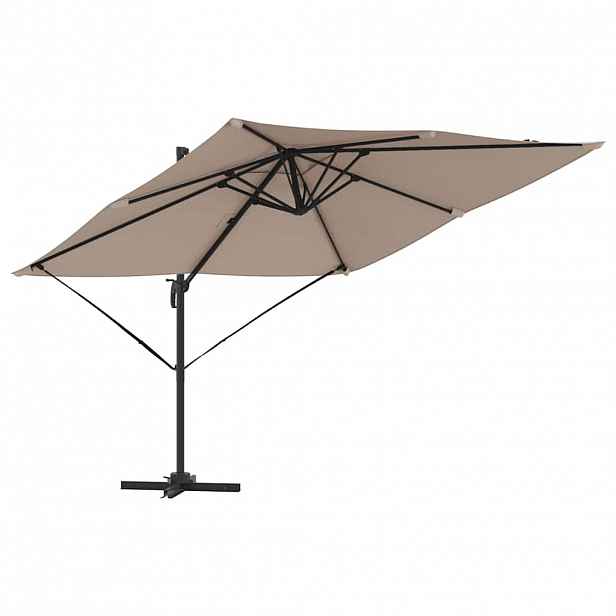 vidaXL Roma Parasol 286 x 284 x 265 cm Hliník a polyester Obdélníkový
