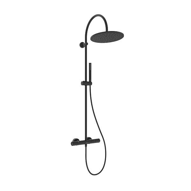 Villeroy & Boch Universal Showers - Sprchový set s termostatem, průměr 30 cm, matná černá TVS000033000K5