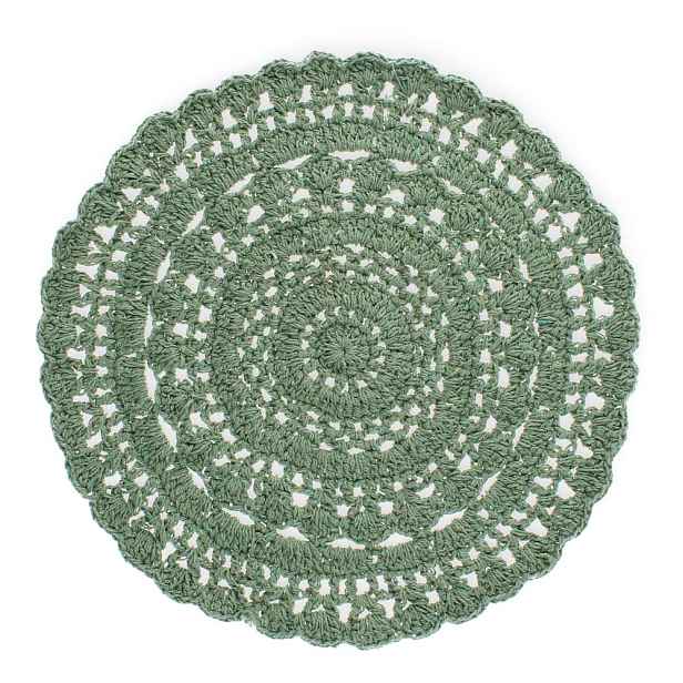 Prostírání s příměsí bavlny ø 35 cm Crochet – Rex London