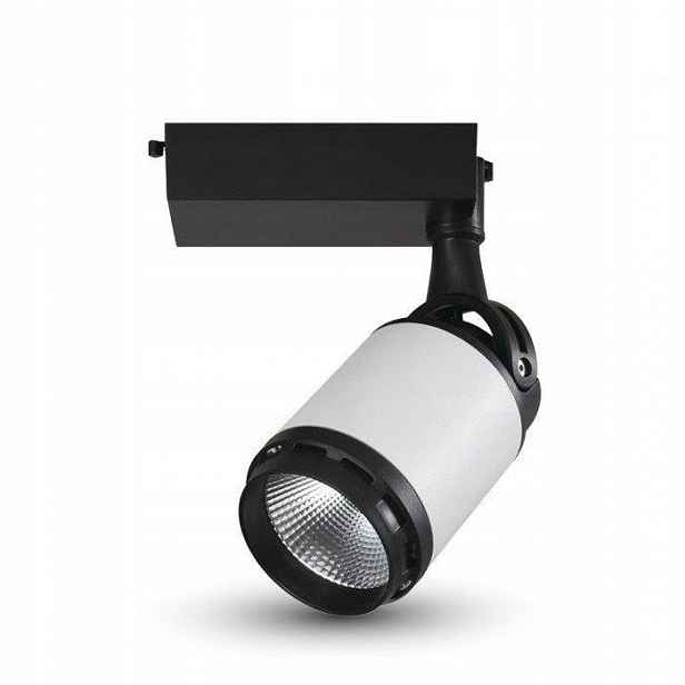 V-tac Led svítidlo kolejnicové 3F 25W 24st černá bílá VT-4528 6400K