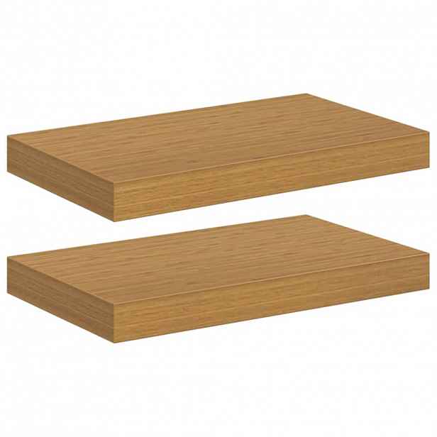 vidaXL Nástěnná polička 2 ks Béžová 40 x 23,5 x 3,8 cm