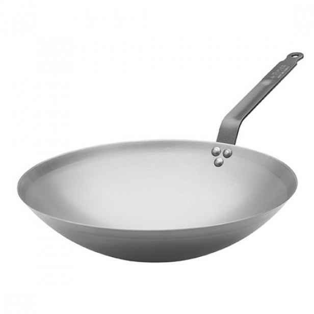 Wok, 35 cm, uhlíková ocel, "CARBONE PLUS" - de Buyer